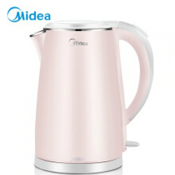 美的（Midea）電水壺 304不銹鋼電熱水壺 1.7L容量 雙層防燙燒水壺